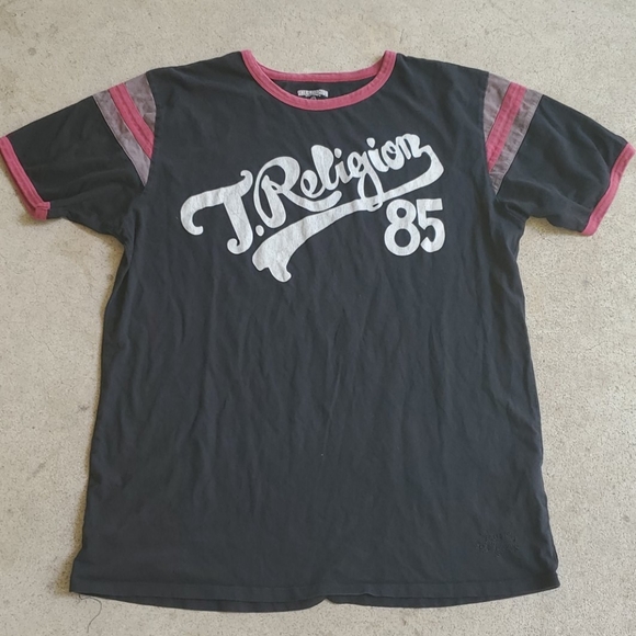 burgundy true religion shirt